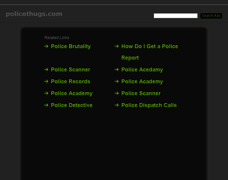 Policethugs.com thumbnail