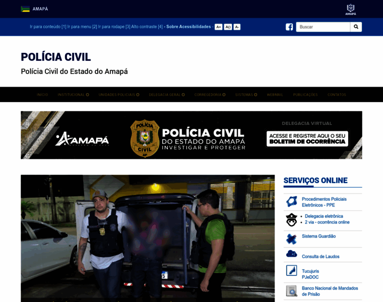 Policiacivil.ap.gov.br thumbnail