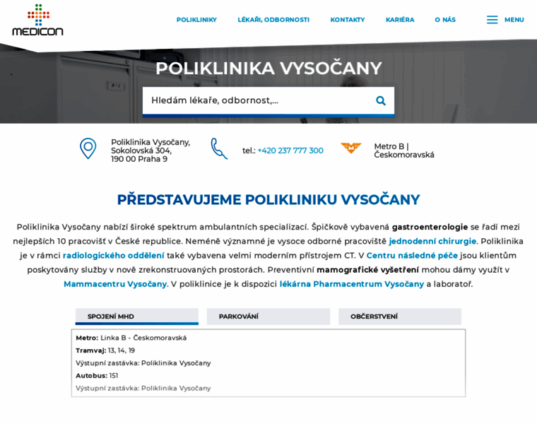 Poliklinika-vysocany.cz thumbnail