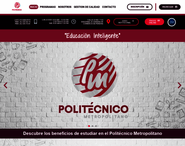 Politecnicometro.edu.co thumbnail