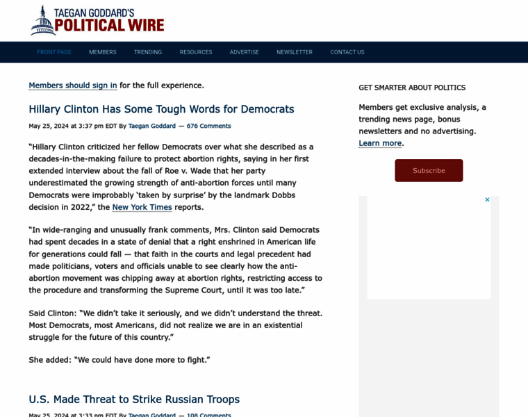 Politicalwire.com thumbnail