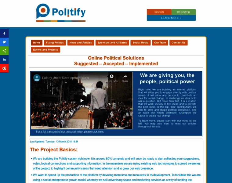 Politify.org thumbnail