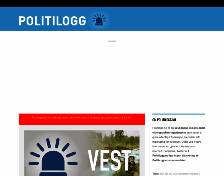 Politilogg.no thumbnail