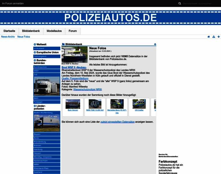 Polizeiautos.de thumbnail