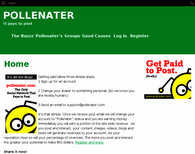 Pollenater.com thumbnail