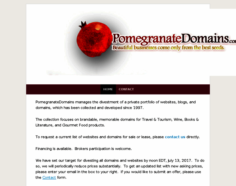 Pomegranatedomains.com thumbnail