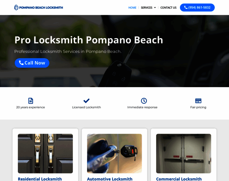 Pompanobeach-locksmith.com thumbnail