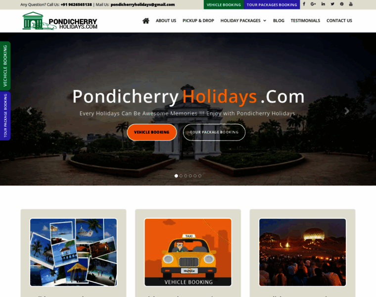 Pondicherryholidays.com thumbnail