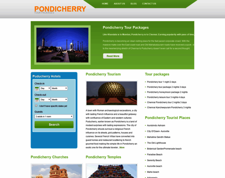 Pondicherrytourpackage.com thumbnail
