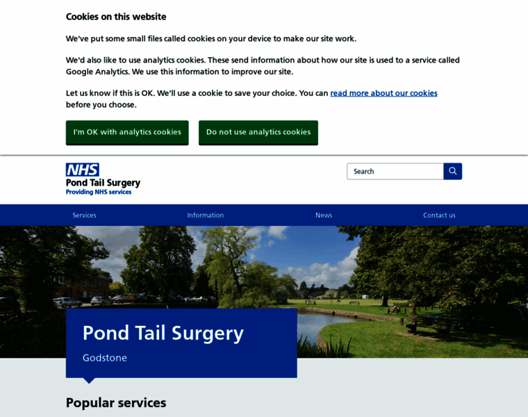 Pondtailsurgery.co.uk thumbnail