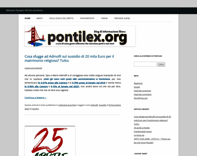 Pontilex.org thumbnail