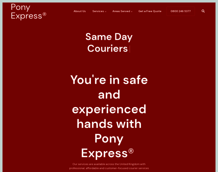 Ponyexpresscouriers.co.uk thumbnail