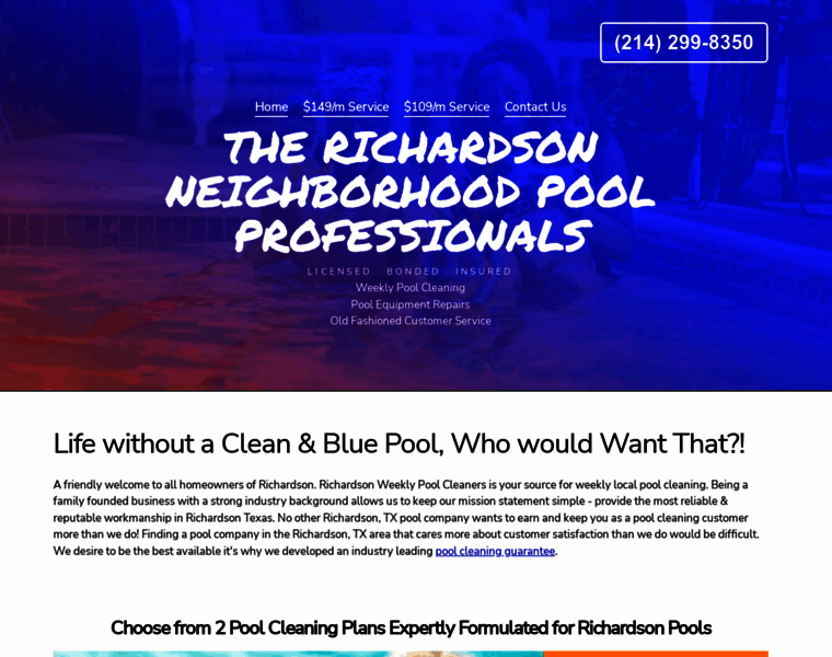 Poolcleaningrichardsontx.com thumbnail