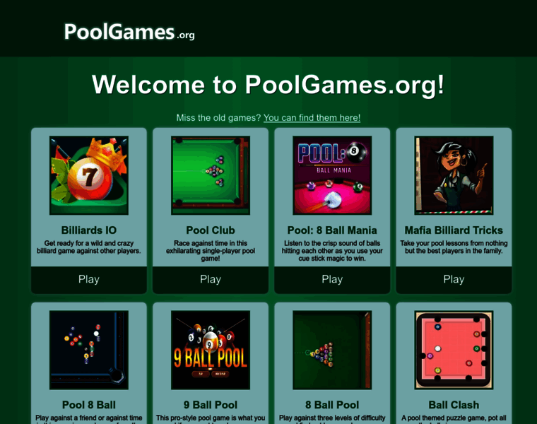 Poolgames.org thumbnail