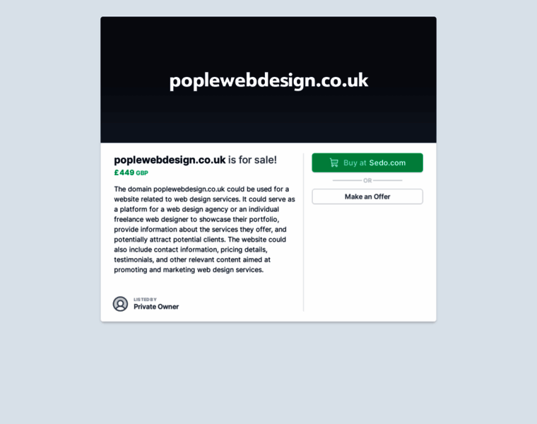 Poplewebdesign.co.uk thumbnail
