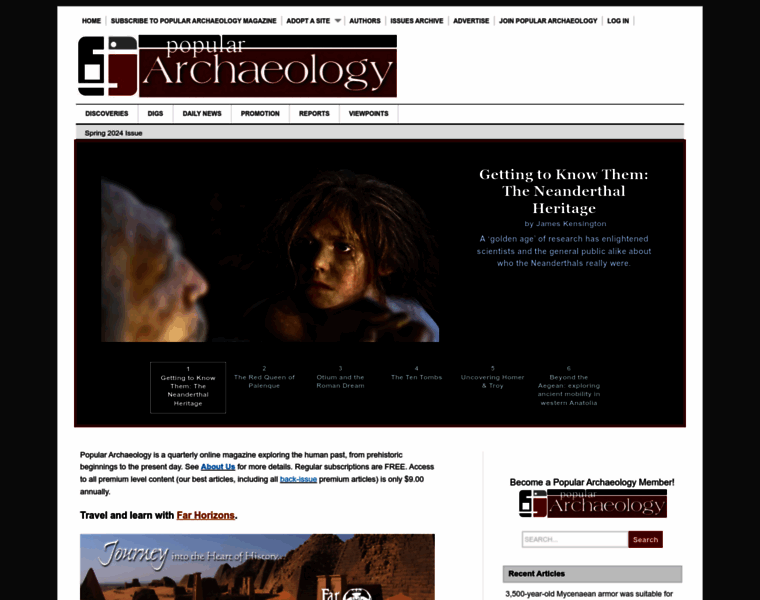 Popular-archaeology.com thumbnail