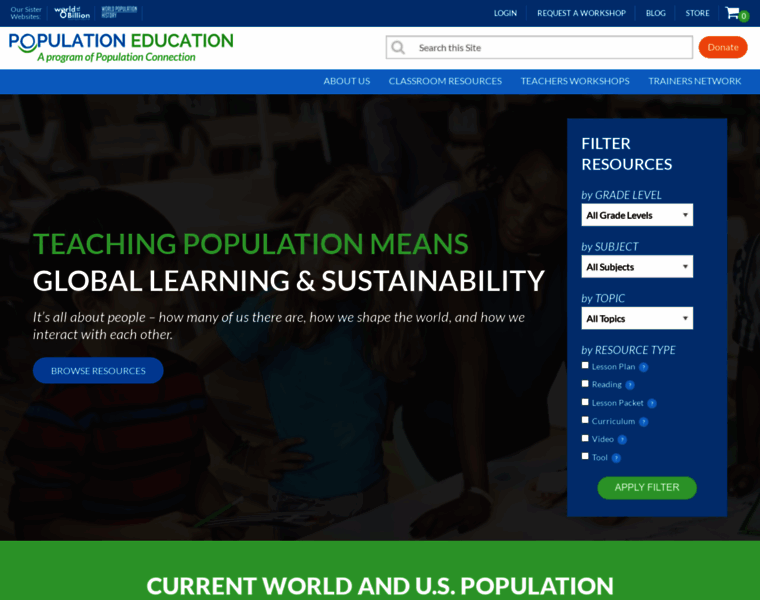 Populationeducation.org thumbnail