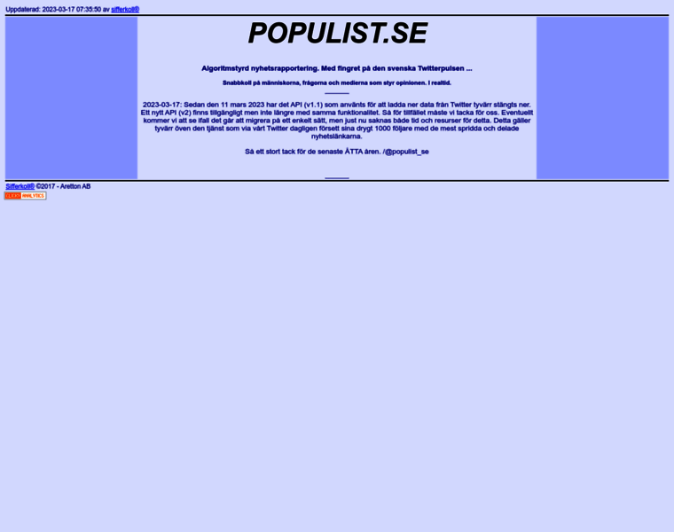 Populist.se thumbnail