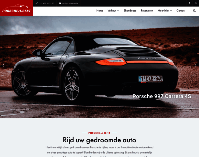 Porsche4rent.be thumbnail