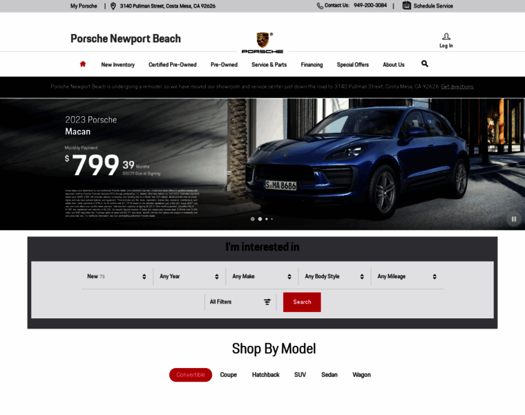Porschenewportbeach.com thumbnail