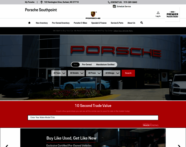 Porschesouthpoint.com thumbnail