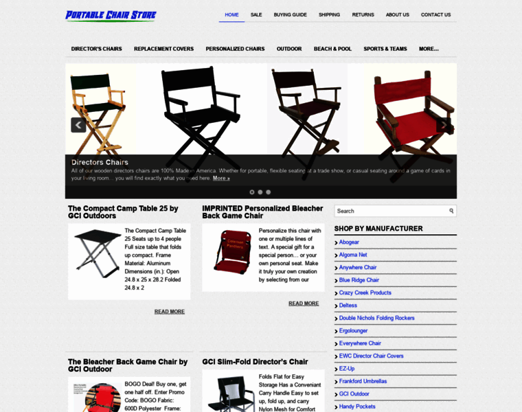 Portablechairstore.com thumbnail