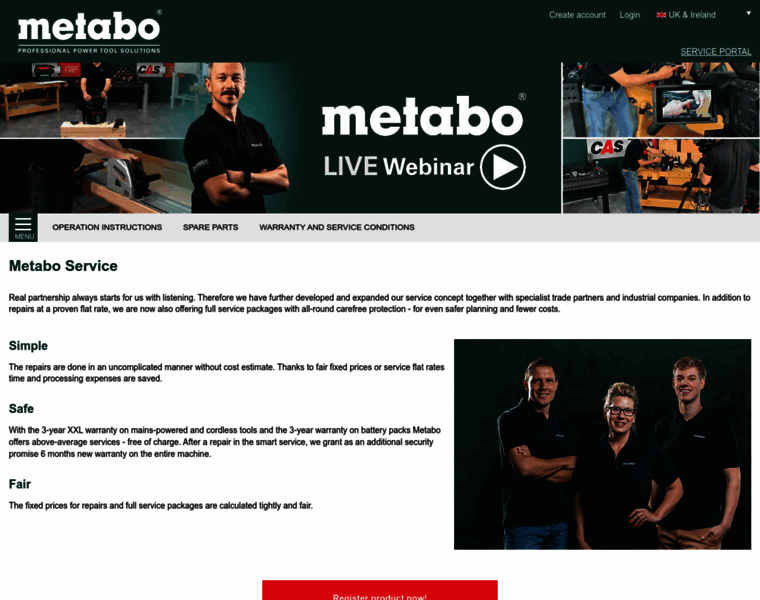 Portal.metabo-service.com thumbnail