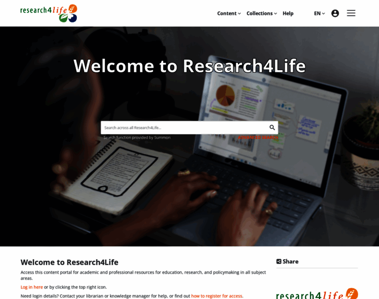Portal.research4life.org thumbnail