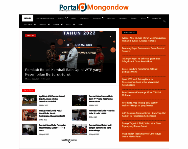 Portalmongondow.com thumbnail