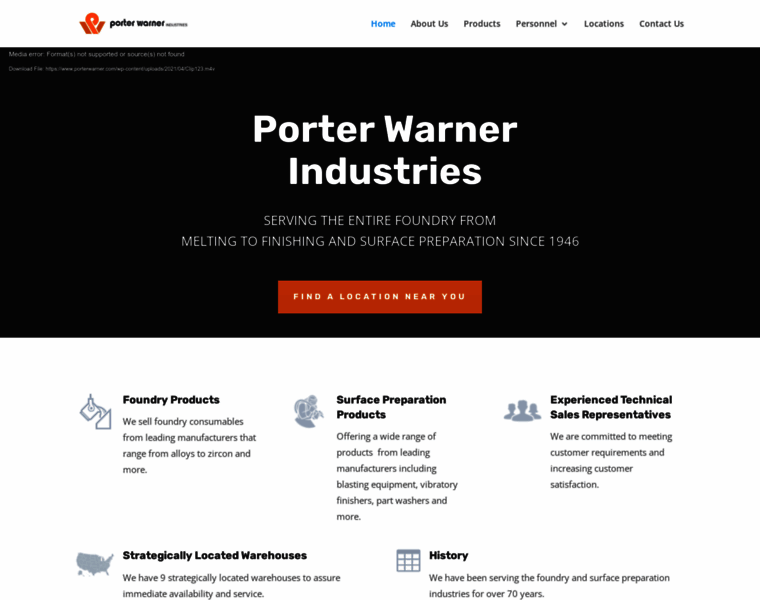 Porterwarner.com thumbnail