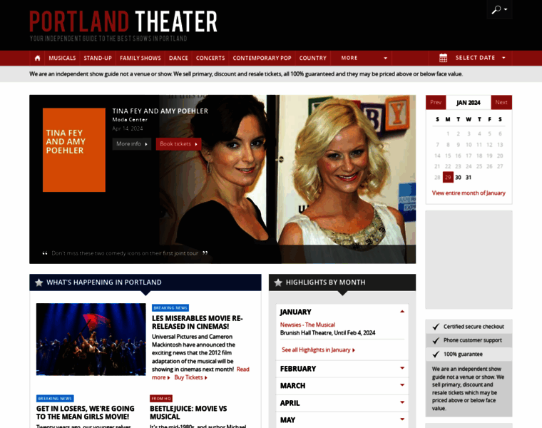 Portland-theater.com thumbnail