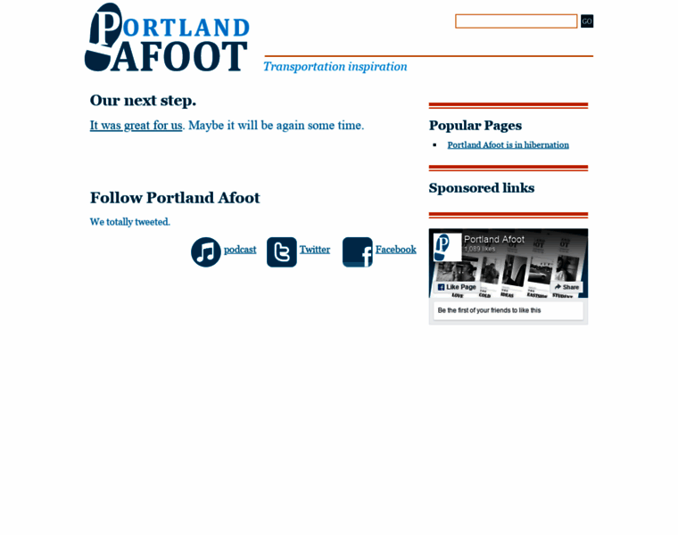 Portlandafoot.org thumbnail