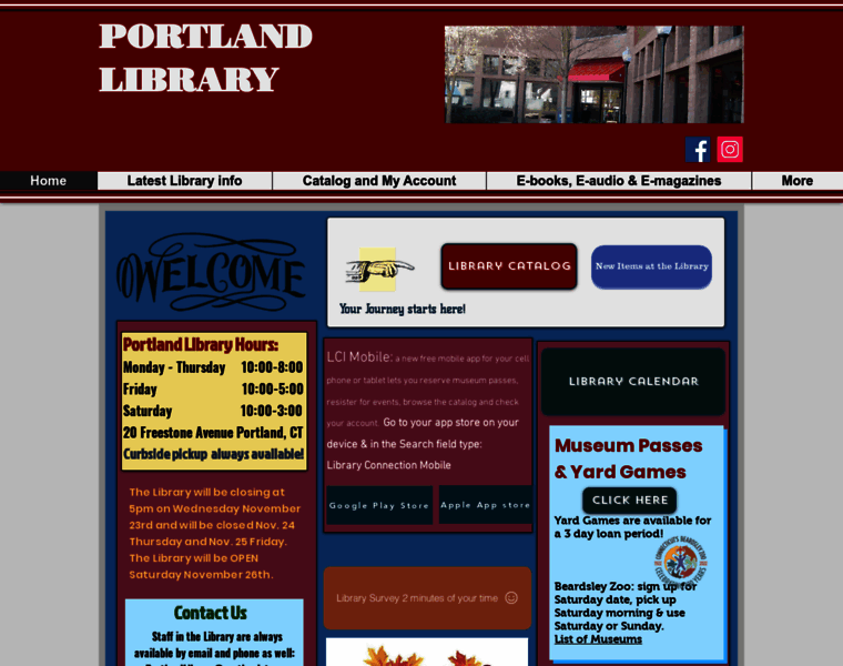 Portlandlibraryct.org thumbnail