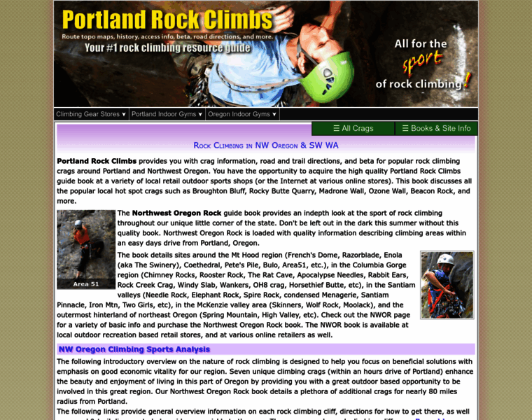 Portlandrockclimbs.com thumbnail