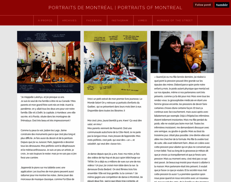 Portraitsdemontreal.com thumbnail