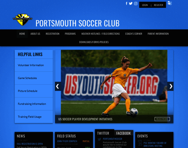 Portsmouthsoccerclub.org thumbnail