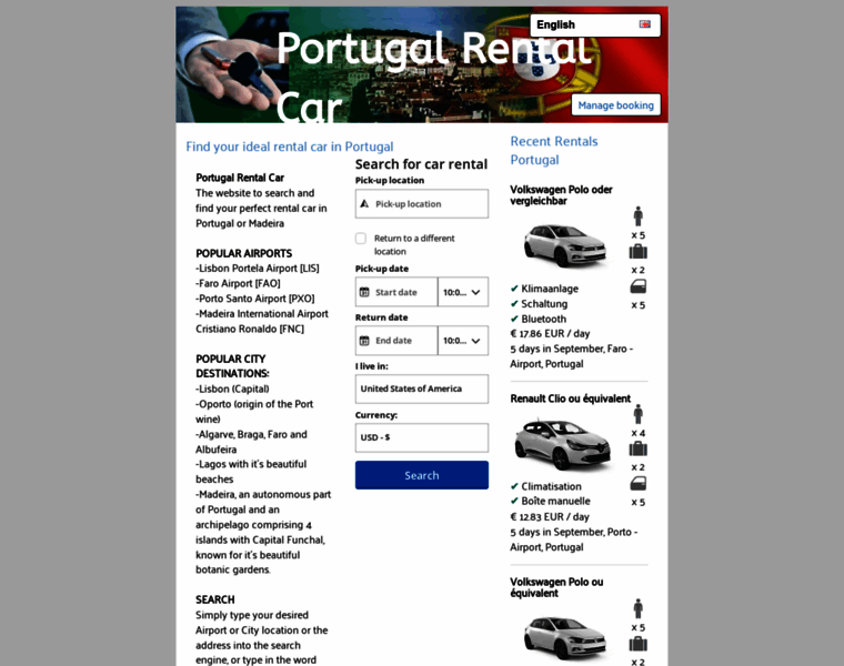 Portugalrentalcar.com thumbnail