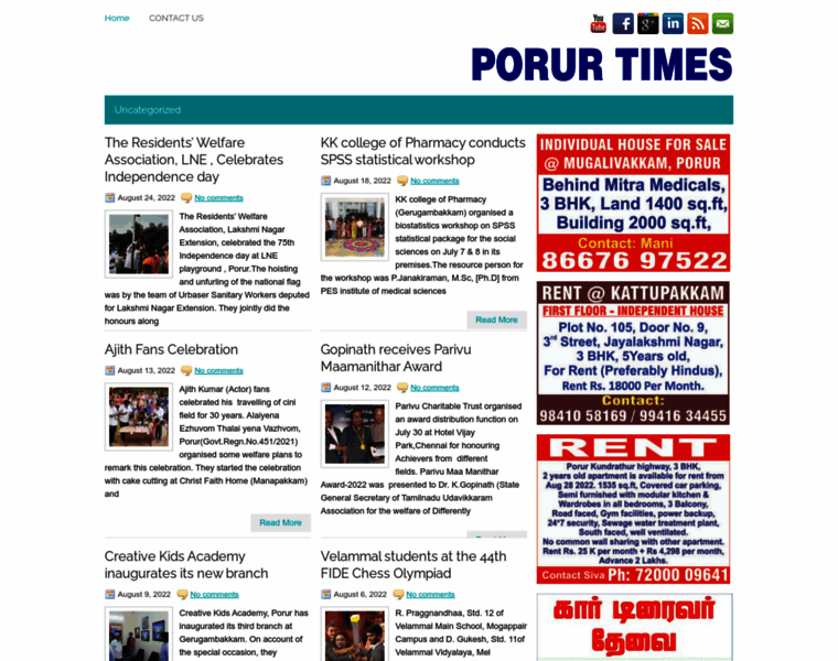 Porurtimes.com thumbnail