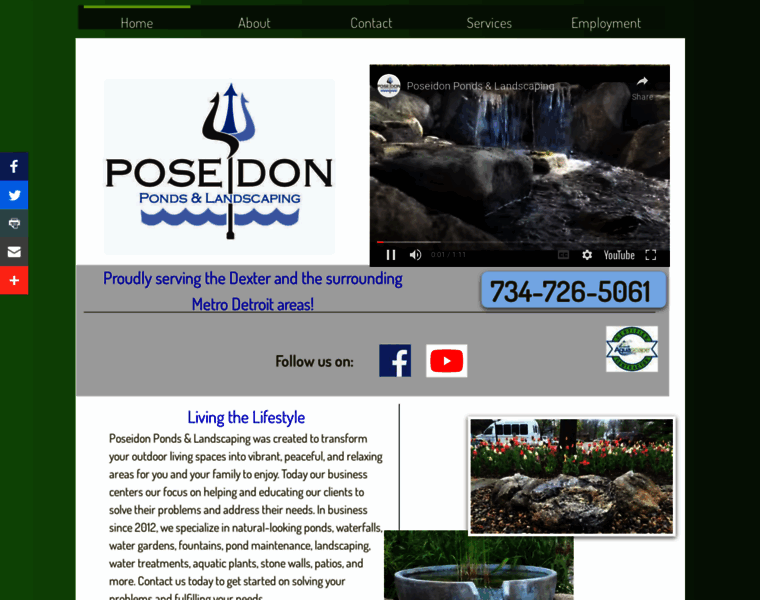 Poseidonponds.com thumbnail