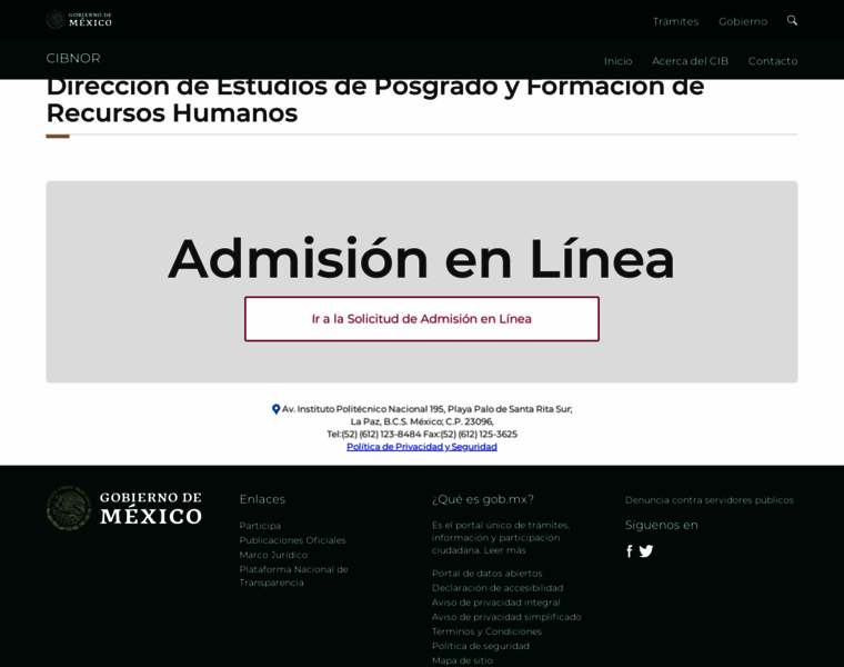 Posgrado.cibnor.mx thumbnail