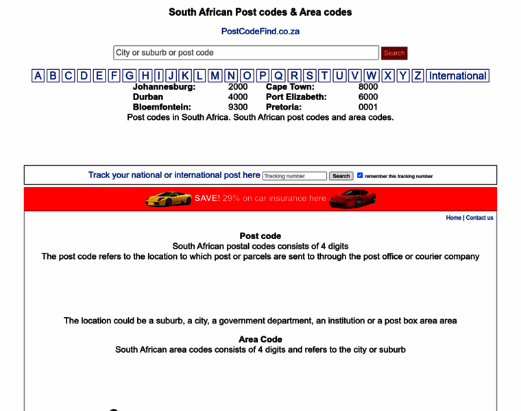 Postcodefind.co.za thumbnail Postcodefind.co.za thumbnail