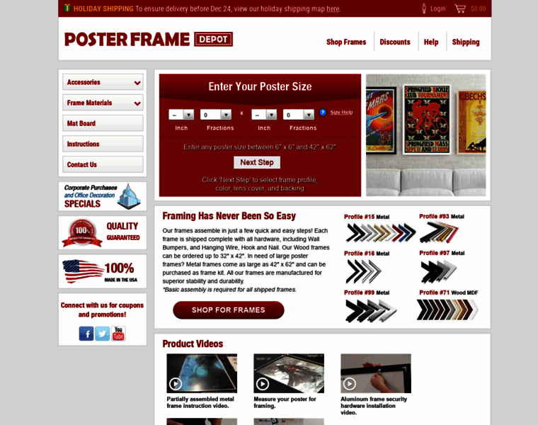 Posterframedepot.com thumbnail