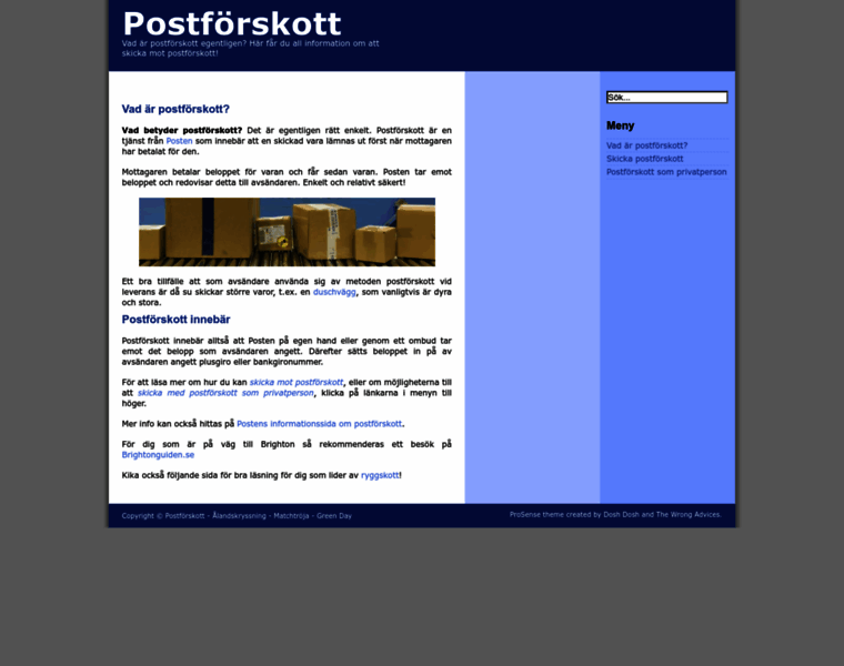 Postforskott.se thumbnail