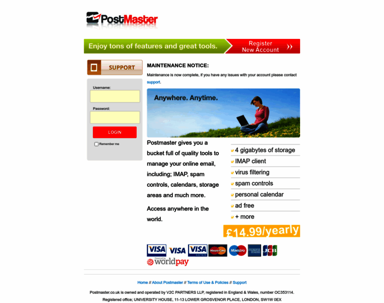 Postmaster.co.uk thumbnail