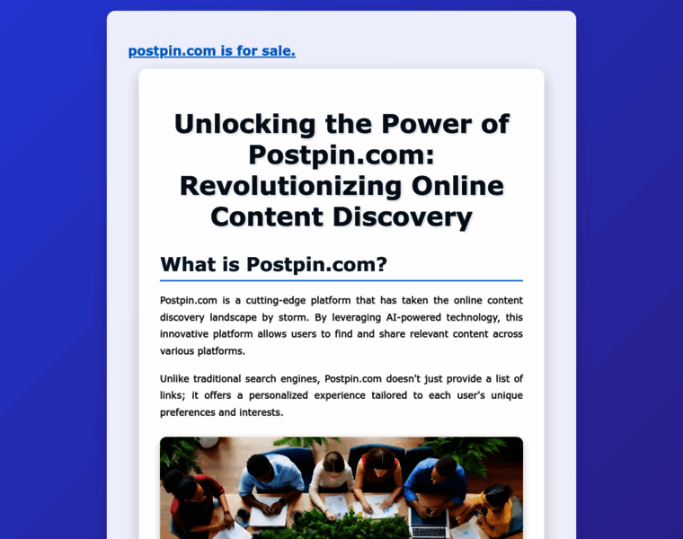 Postpin.com thumbnail