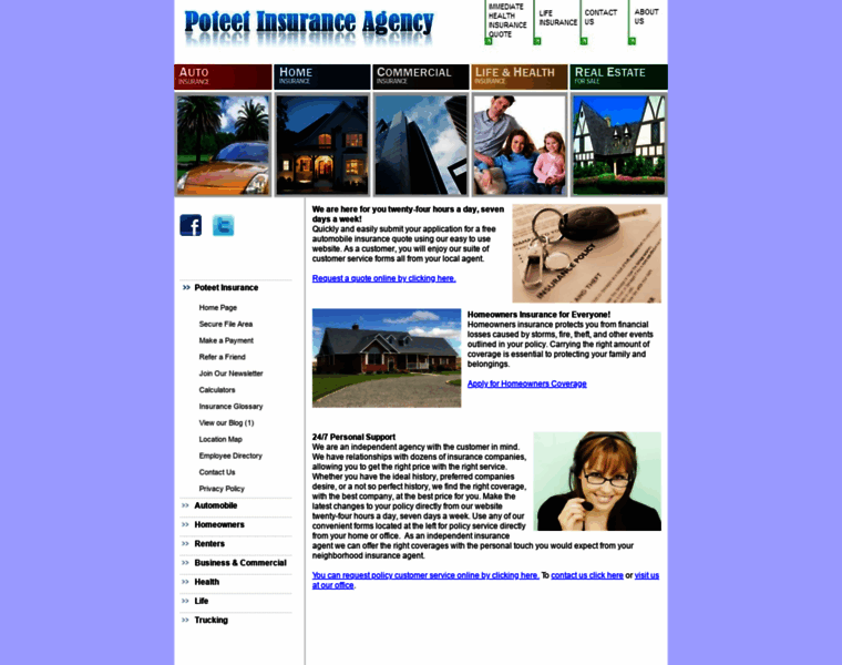 Poteetinsurance.com thumbnail