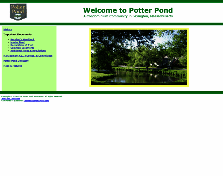 Potterpond.com thumbnail