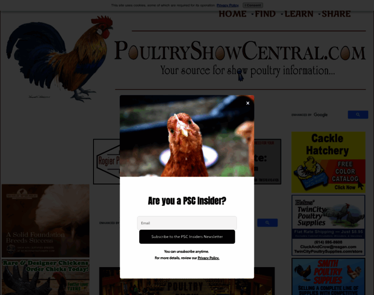 Poultryshowcentral.com thumbnail