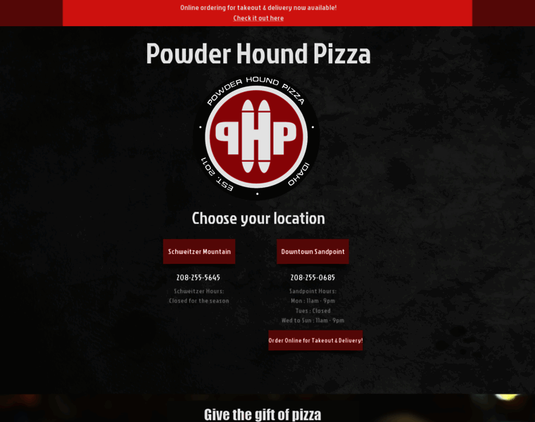 Powderhoundpizza.com thumbnail