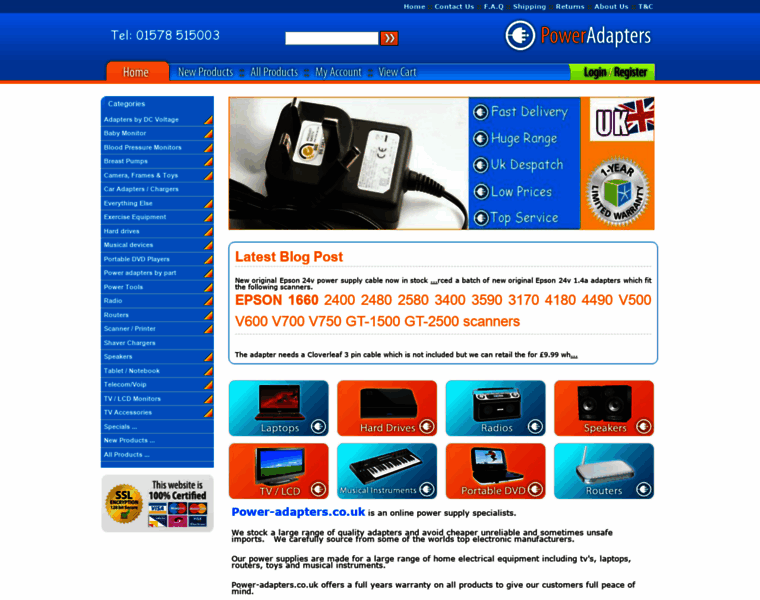 Power-adapters.co.uk thumbnail